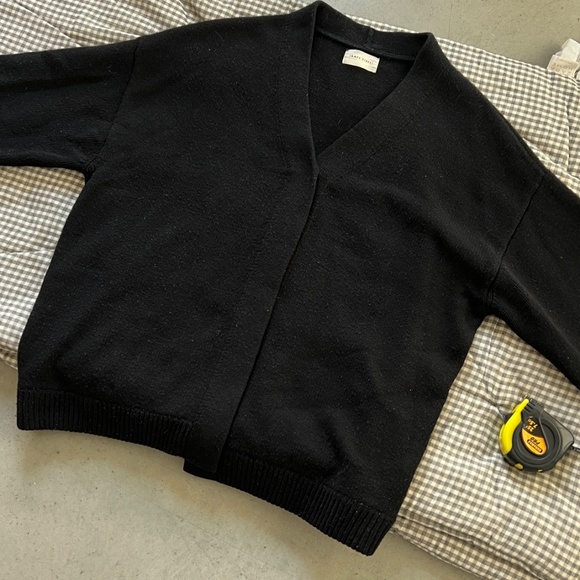 James Street Co, Oversized Wool Black Cardigan - Picture 3 of 4